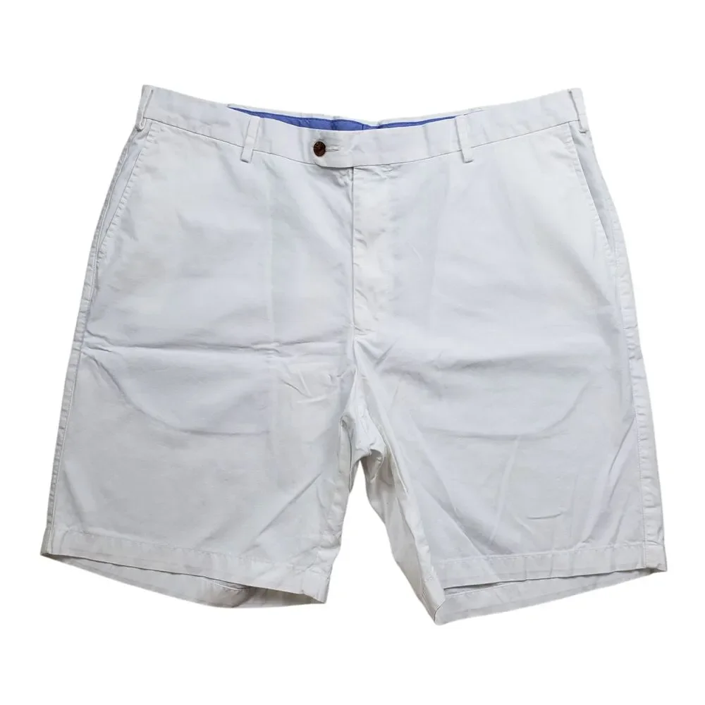 Peter Millar White Flat Front Men’s Shorts